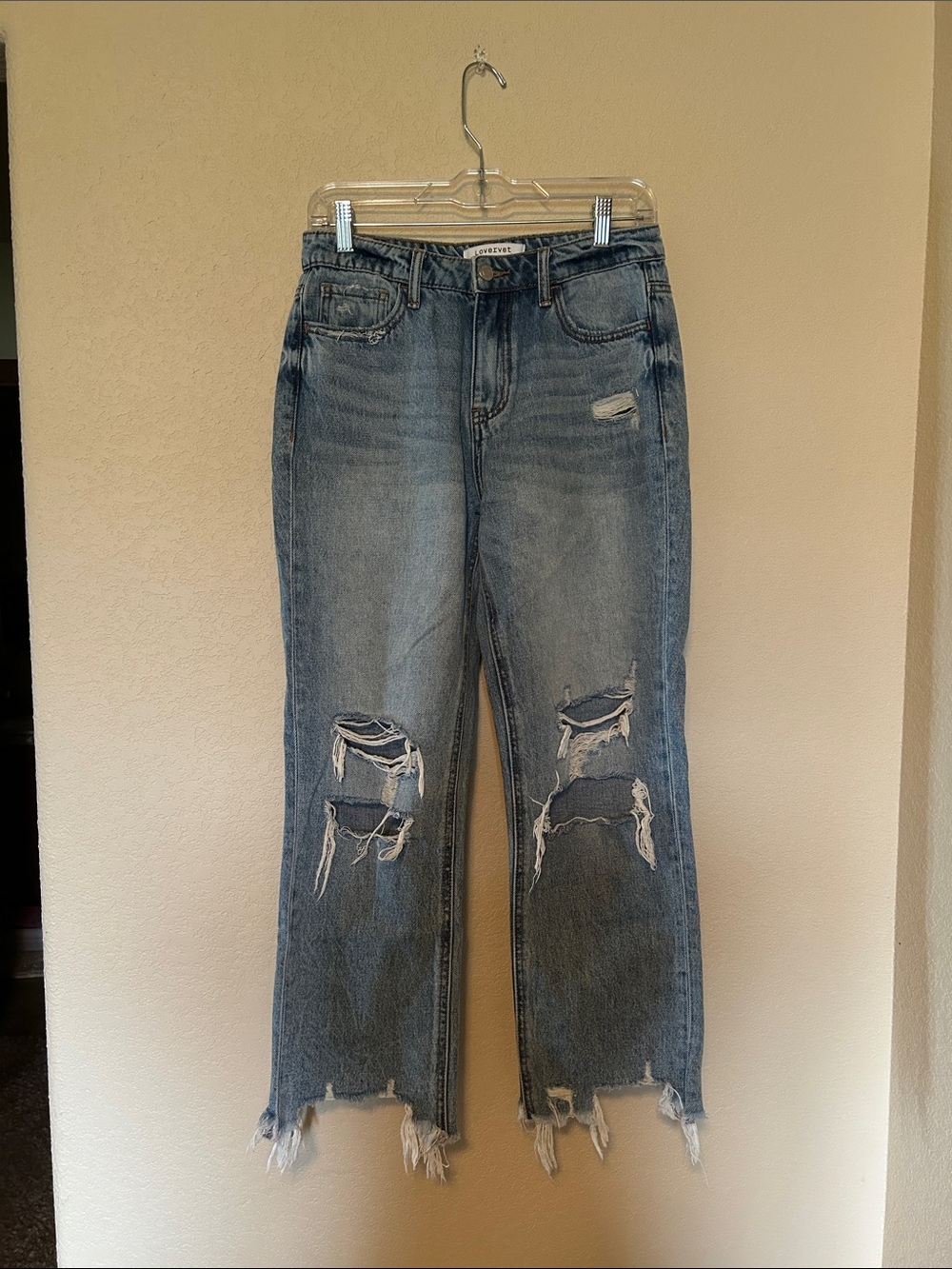 Lovervet by Vervet Distressed Straight Leg Jeans Size 26